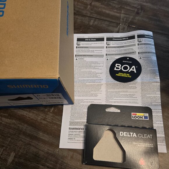 Mens Shimano Dynalast Cycling Road Shoe with Delta Cleats - Picture 5 of 6